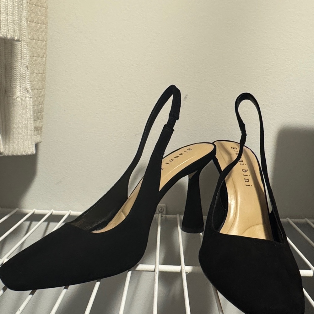 Gianni Bini Black Slingback Heels